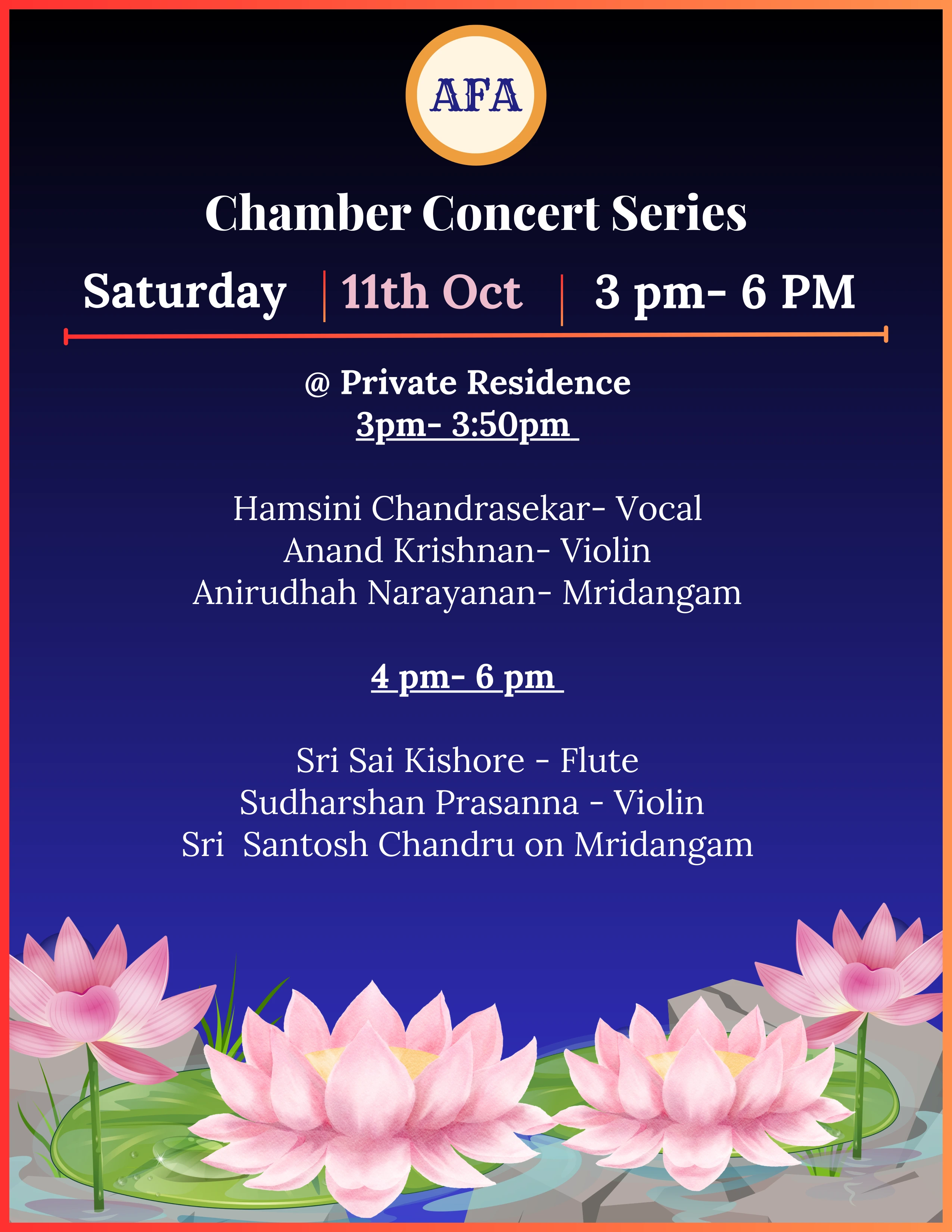 Sai Kishore Flute Concert — October 2025